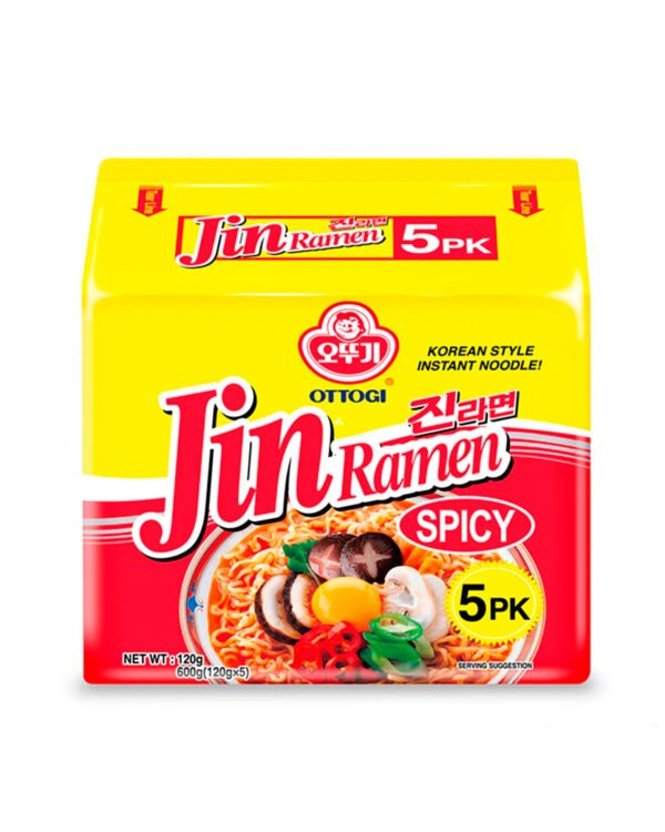 JIN RAMEN_Picante fuerte paq. de 5u