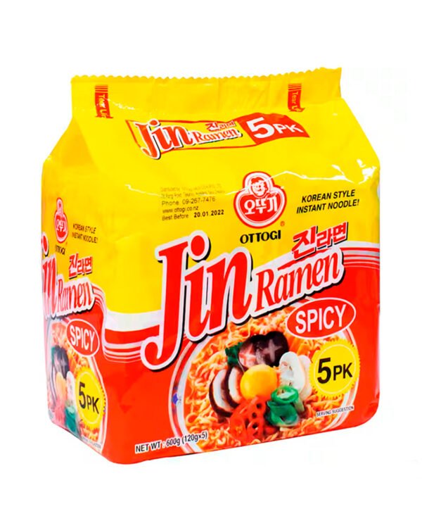 JIN RAMEN_Picante fuerte paq. de 5u